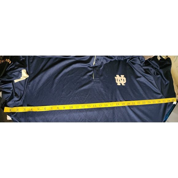 Notre Dame Fighting Irish Mens Polo Shirt 4X By Colosseum - Picture 4 of 7